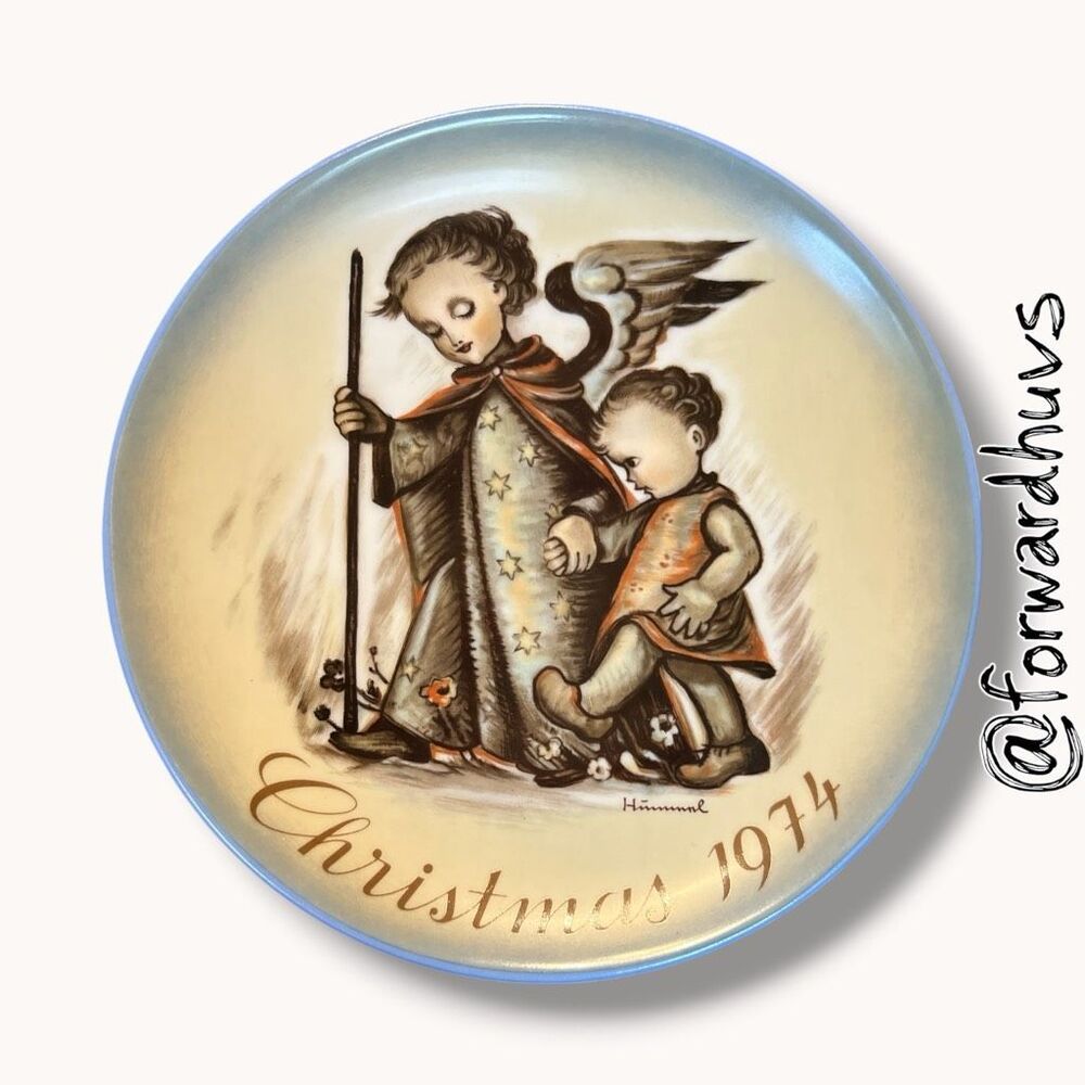 1974 Schmid “The Guardian Angel” Christmas Plate – Sister Hummel – No Box